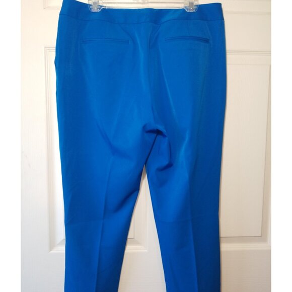 Worthington ankle Leg Dress Pants Women's Blue Stretch size 12S - Picture 6 of 7